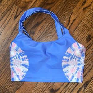 Wildfox Sports Bra in Dazed Tie Dye